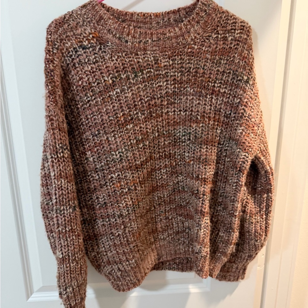 LOFT Earthy Tones Knit Sweater - Picture 1 of 2